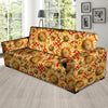 Red Polka Dot Sunflower Sofa Cover-grizzshop