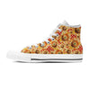 Red Polka Dot Sunflower Women's High Top Shoes-grizzshop