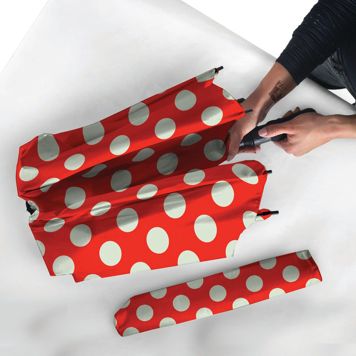 Red Polka Dot Umbrella-grizzshop