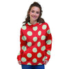 Red Polka Dot Women's Hoodie-grizzshop