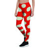 Red Polka Dot Women's Leggings-grizzshop