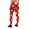 Red Polka Dot Women's Leggings-grizzshop