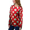 Red Polka Dot Women's Sweatshirt-grizzshop