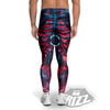 Red Robot Cyberpunk Print Men's Leggings-grizzshop