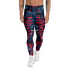 Red Robot Cyberpunk Print Men's Leggings-grizzshop