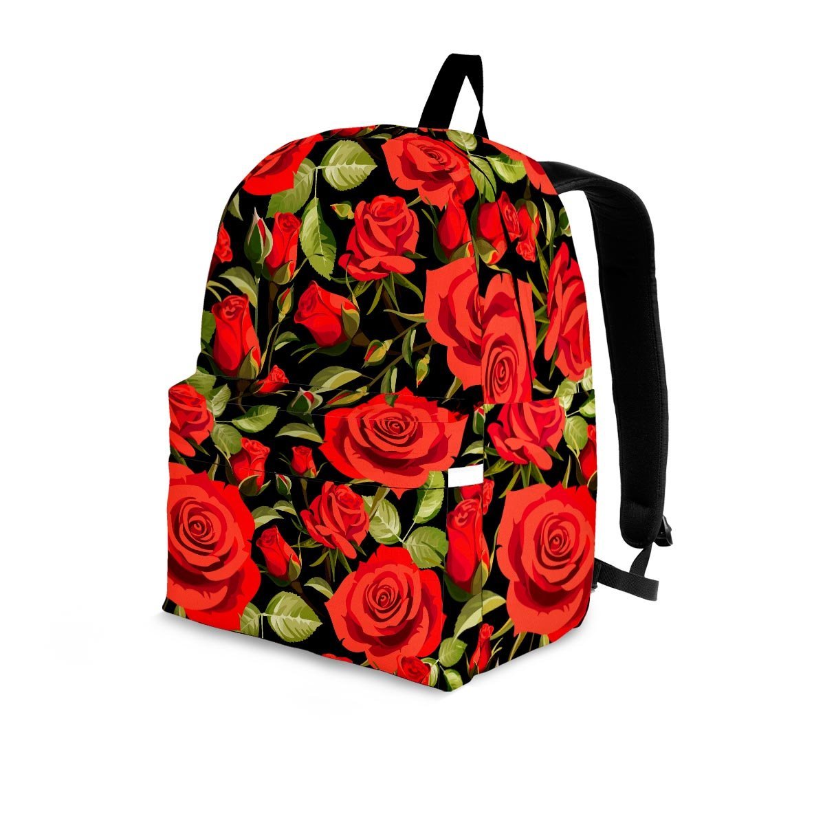 Red Rose Floral Backpack-grizzshop