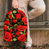 Red Rose Floral Backpack-grizzshop