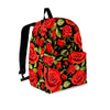 Red Rose Floral Backpack-grizzshop