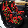 Red Rose Floral Car Seat Covers-grizzshop