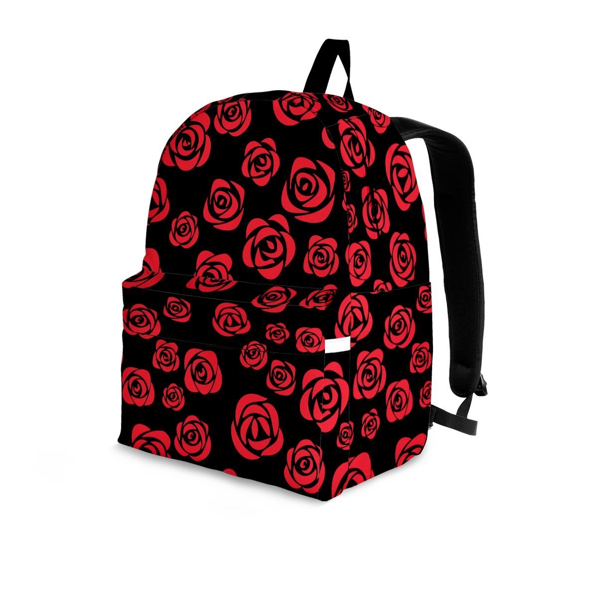 Red Rose Floral Doodle Backpack-grizzshop