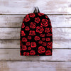 Red Rose Floral Doodle Backpack-grizzshop