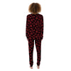 Red Rose Floral Doodle Women's Pajamas-grizzshop