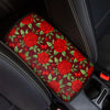 Red Rose Flower Car Console Cover-grizzshop