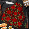 Red Rose Flower Men's Apron-grizzshop