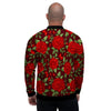 Red Rose Flower Men's Bomber Jacket-grizzshop