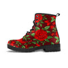 Red Rose Flower Men's Boots-grizzshop