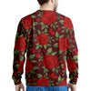 Red Rose Flower Men's Sweatshirt-grizzshop