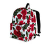 Red Rose Flower Print Backpack-grizzshop