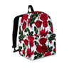 Red Rose Flower Print Backpack-grizzshop