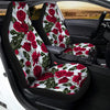 Red Rose Flower Print Car Seat Covers-grizzshop