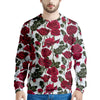 Red Rose Flower Print Men's Sweatshirt-grizzshop