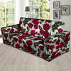 Red Rose Flower Print Sofa Cover-grizzshop