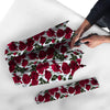 Red Rose Flower Print Umbrella-grizzshop