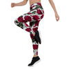 Red Rose Flower Print Women's Leggings-grizzshop