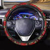 Red Rose Flower Steering Wheel Cover-grizzshop