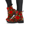 Red Rose Flower Women's Boots-grizzshop