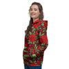 Red Rose Flower Women's Hoodie-grizzshop