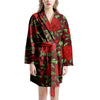 Red Rose Flower Women's Robe-grizzshop