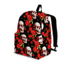 Red Rose Skull Backpack-grizzshop