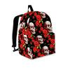 Red Rose Skull Backpack-grizzshop