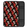 Red Rose Skull Car Console Cover-grizzshop