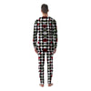 Red Roses And Argyle Print Pattern Men's Pajamas-grizzshop