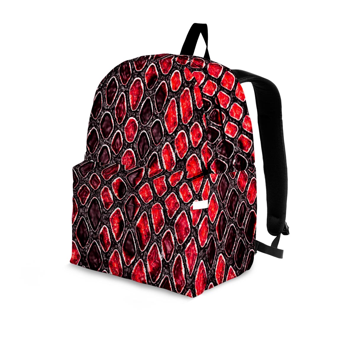 Red Snakeskin print Backpack-grizzshop