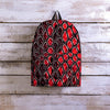 Red Snakeskin print Backpack-grizzshop