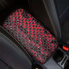 Red Snakeskin print Car Console Cover-grizzshop