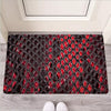 Red Snakeskin print Door Mat-grizzshop