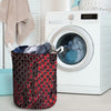 Red Snakeskin print Laundry Basket-grizzshop