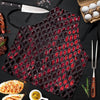 Red Snakeskin print Men's Apron-grizzshop