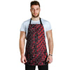 Red Snakeskin print Men's Apron-grizzshop