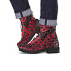 Red Snakeskin print Men's Boots-grizzshop