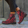 Red Snakeskin print Men's Boots-grizzshop