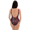 Red Snakeskin print One Piece Swimsuite-grizzshop