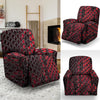 Red Snakeskin print Recliner Cover-grizzshop