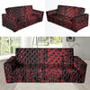 Red Snakeskin print Sofa Cover-grizzshop