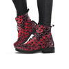 Red Snakeskin print Women's Boots-grizzshop