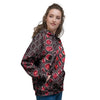 Red Snakeskin print Women's Hoodie-grizzshop